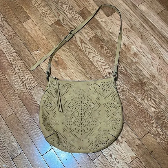 Elle Jae Gypset Amarillo Crossbody Hobo in Saddle - Picture 2 of 7